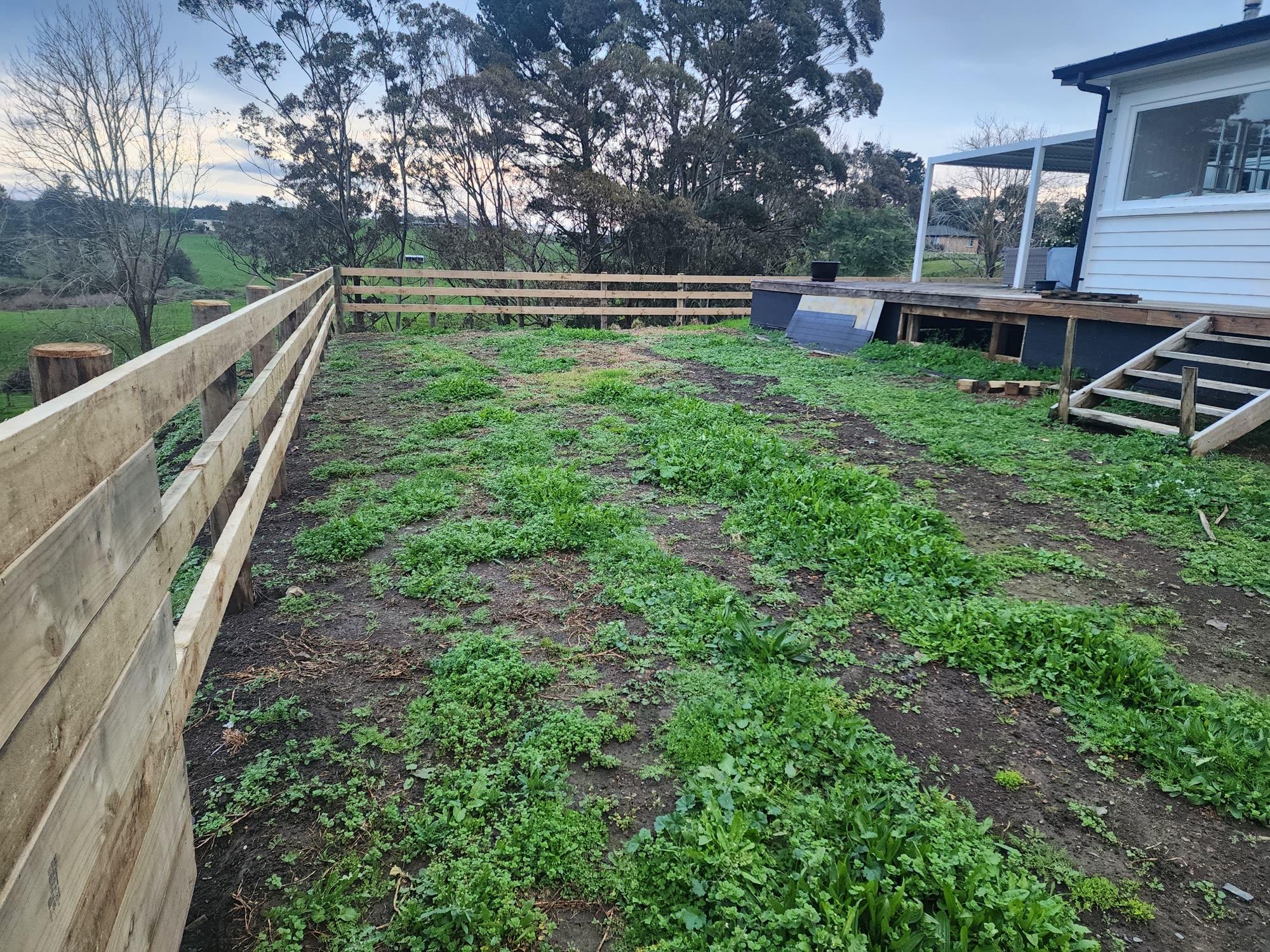 Bombay Hills rural landscape, retaining, pool and outdoor living: retaining photo 03