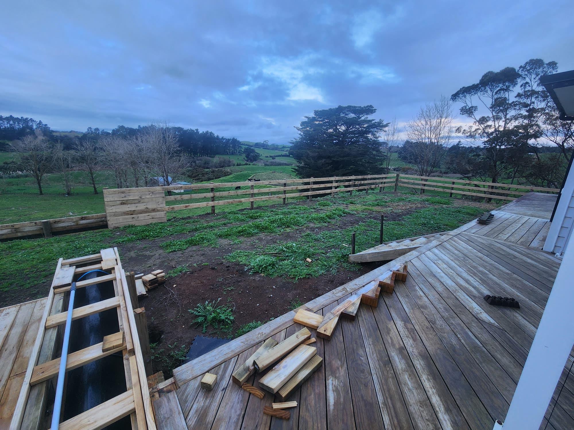Bombay Hills rural landscape, retaining, pool and outdoor living: retaining photo 06