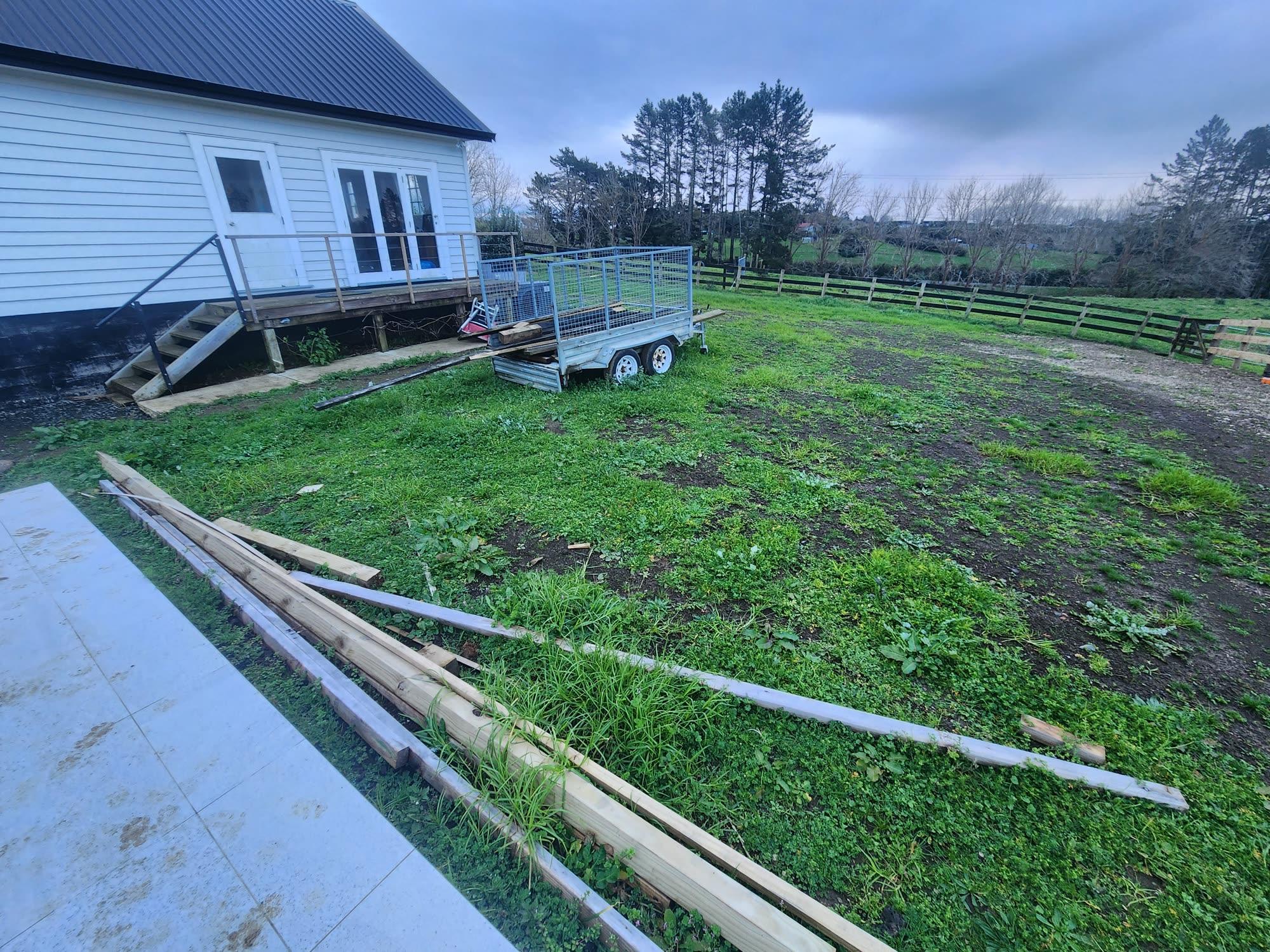 Bombay Hills rural landscape, retaining, pool and outdoor living: retaining photo 08