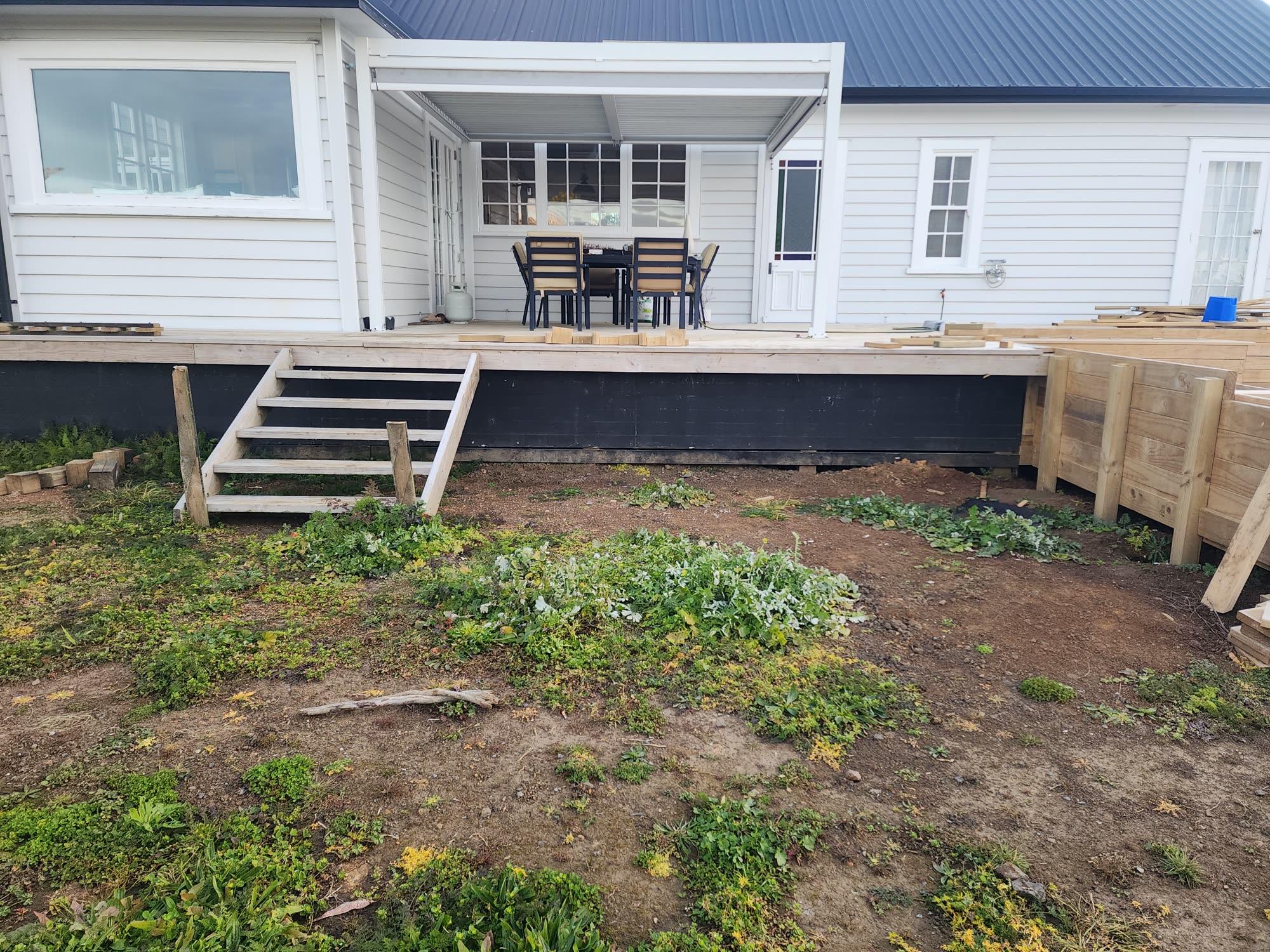 Bombay Hills rural landscape, retaining, pool and outdoor living: retaining photo 11