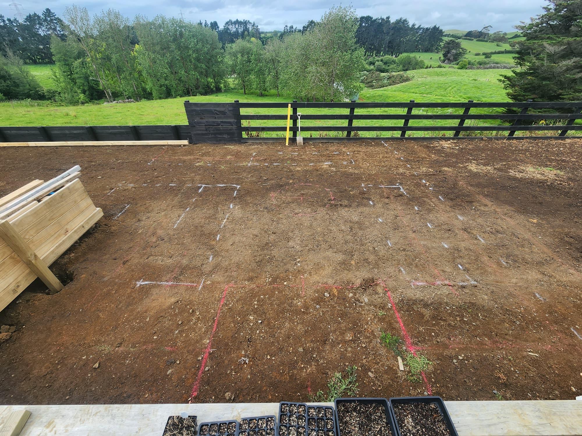 Bombay Hills rural landscape, retaining, pool and outdoor living: retaining photo 31