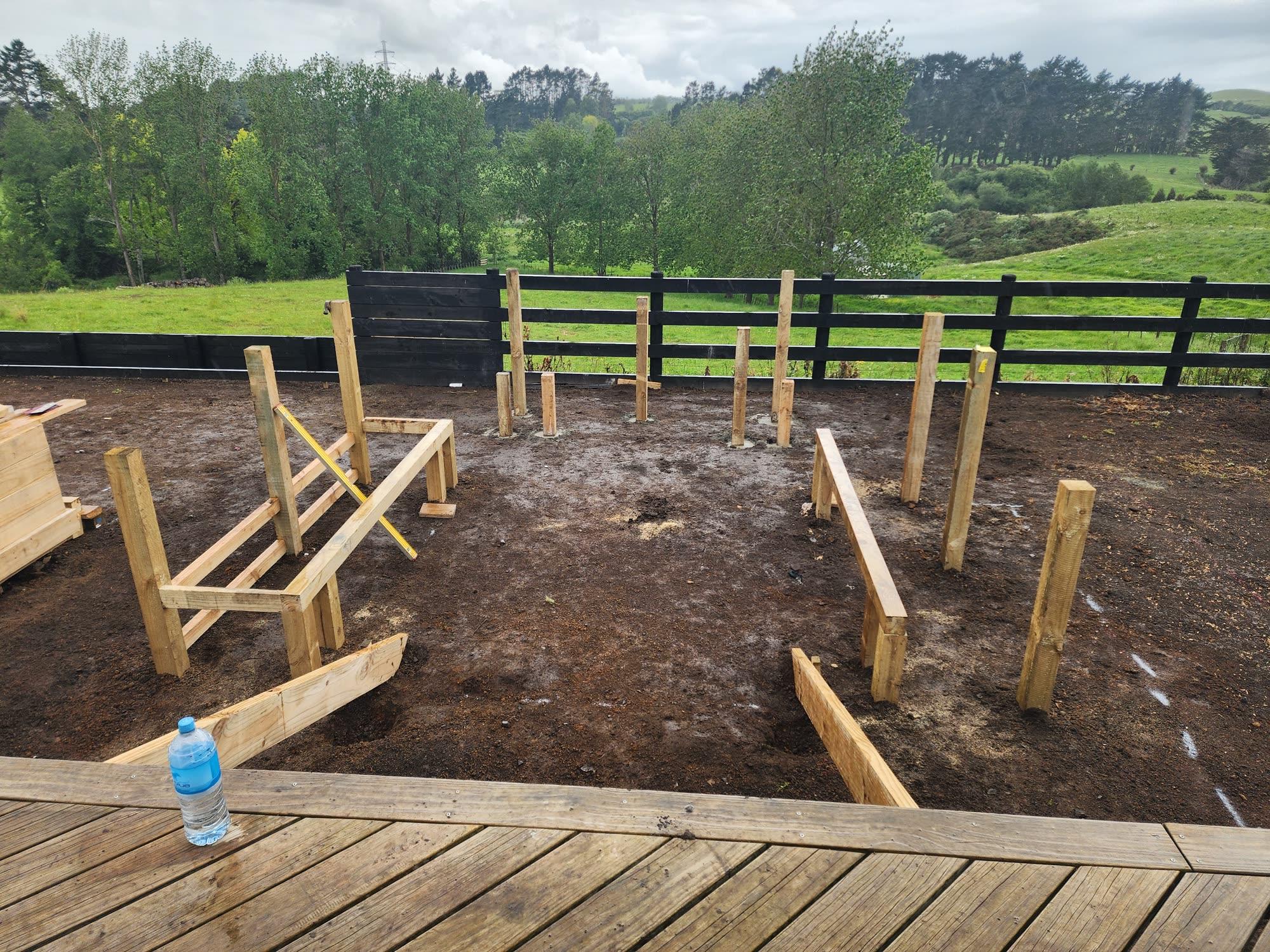 Bombay Hills rural landscape, retaining, pool and outdoor living: retaining photo 32