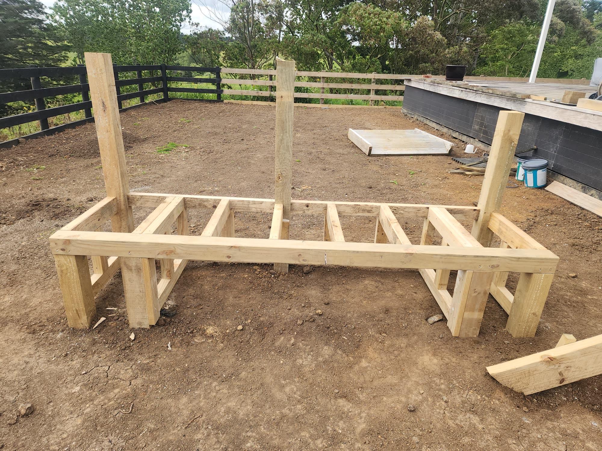 Bombay Hills rural landscape, retaining, pool and outdoor living: retaining photo 36